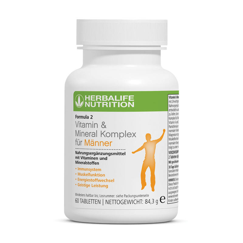 Formula 2 Vitamin & Mineral Komplex für Männer - 60 Tabletten