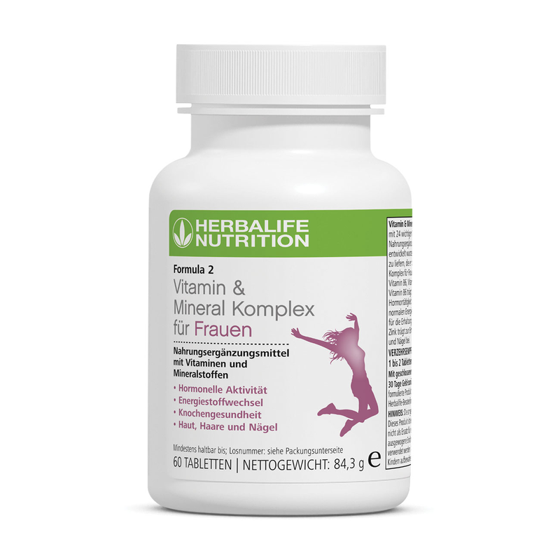Formula 2 Vitamin & Mineral Komplex für Frauen - 60 Tabletten